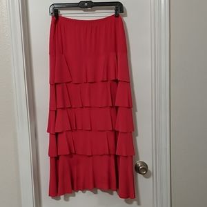 Coral Skirt w/ Ruffles Size XL